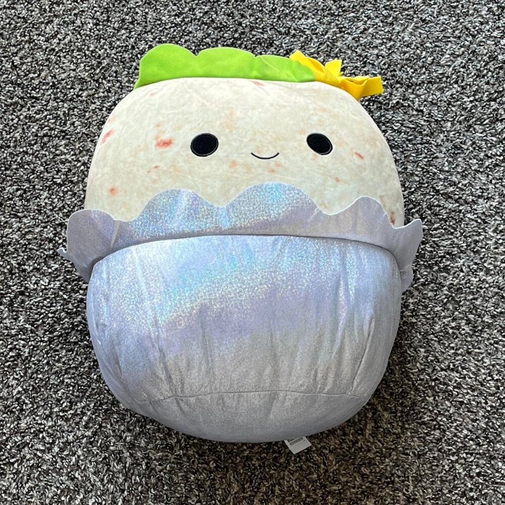 NWT Bernardo Squishmallow 16 inch Taco Plushie Collectible Kawaii Food Kids Toy